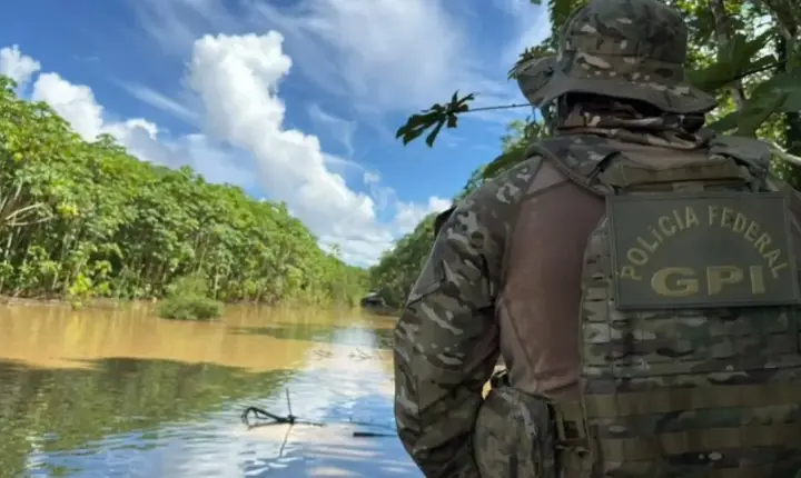 PF e IBAMA deflagram operação Iterum III contra o garimpo ilegal no Rio Madeira